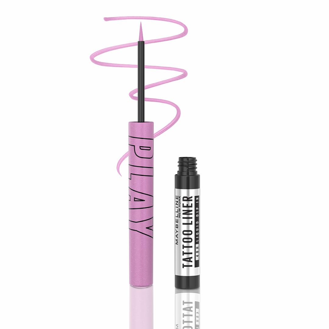

Maybelline New York Purple Liquid Eyeliner 2.1ml Waterproof Smudge Proof Bold Eye Makeup With 48 Hour Longwear Vegan Formula