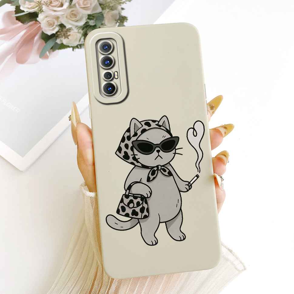 Soft Dragon Silicone Case For OPPO Reno3 Reno 3 Pro 3Pro 4G 6.4" CPH2035 CPH2037 CPH2036 Shell Couples Phone Cover
