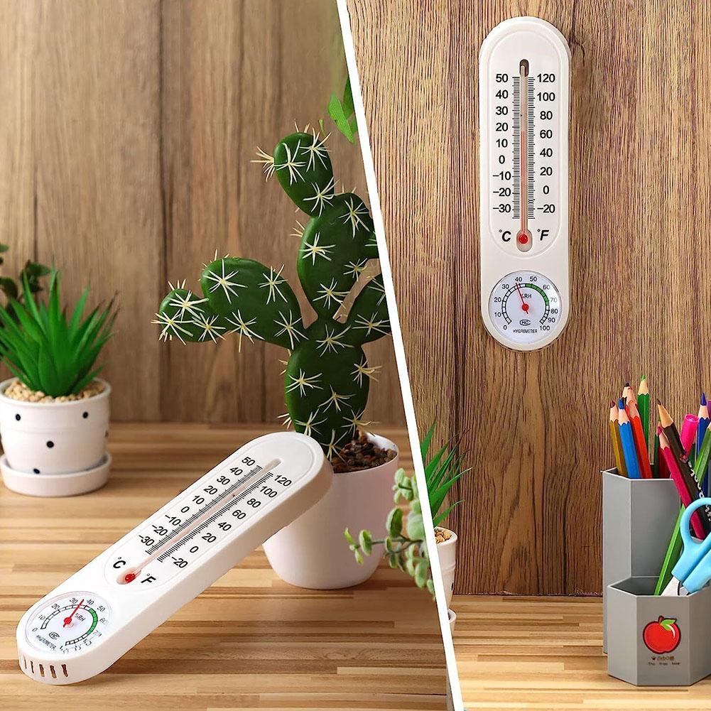 Station Météo Analogique Deux-en-Un Hygromètre Température Station pour Serre, Accroché au Mur Humidité, Pièce, Accessoires de Mesure
