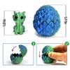 1/2Pcs Cute 3D Printed Dragon Eggs with Mini Dragon Surprise Toys for Kids Birthdays Party Favors Gifts Christmas Goodies Filler