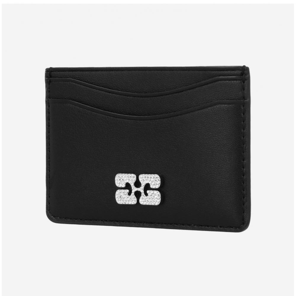 Ganni Logo Bow Card Wallet A6392 099