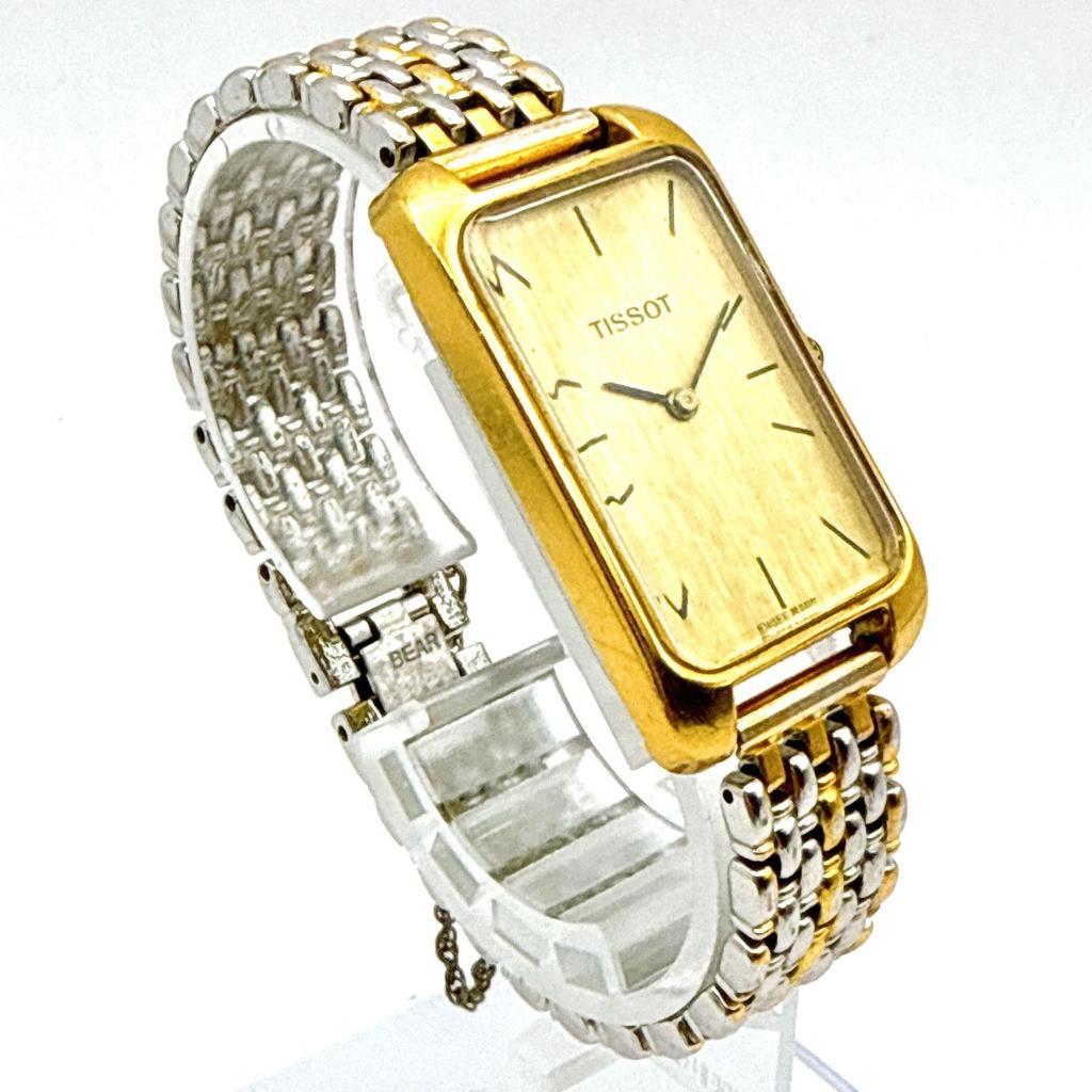 Used A143 [Working/Rare/Antique] TISSOT Hand-wound mechanical rectangular ladies watch