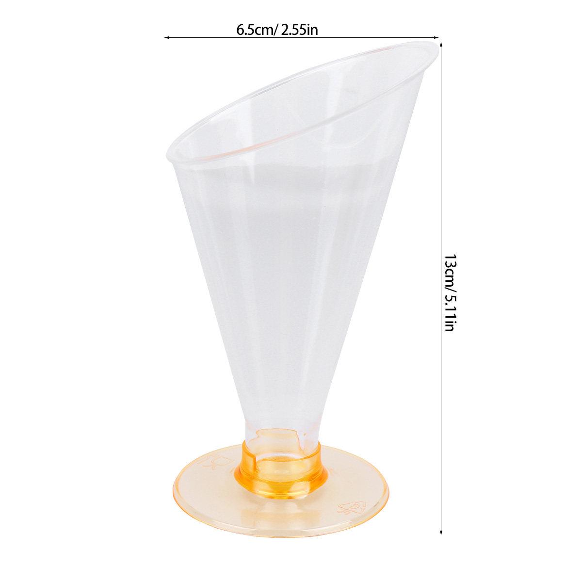 

10Pcs Dessert Cups Clear Plastic Mini Goblets for Tiramisu Pudding Jelly Mousse Ice Cream Party Banquet Catering Use