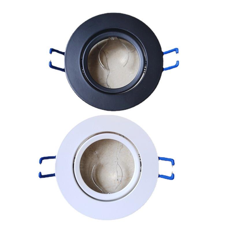 MR16 GU10 Spotlight Holder with Thick Material - LED Lamp Ring Bracket, Recessed Traditional Bulb Base.