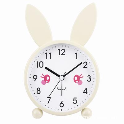 Exclusive Cartoon Alarm Clock for Students and Children, 3-inch Rabbit Mini Cute Metal Clock, Fashionable and Simple