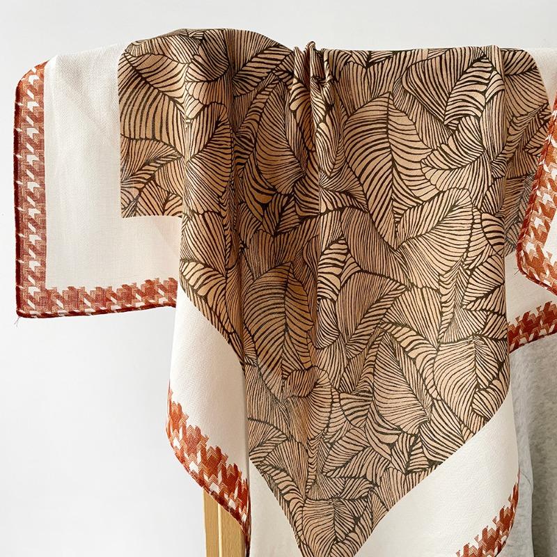 Women S Versatile Fashion Silk Like Square Scarf All Season Sun Protection