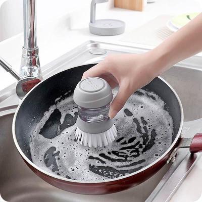 Dishwashing Brush with Soap Dispenser Household Soap Dispenser Dishwashing Brush Kitchen Dishwashing Brush with Holder