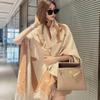 Winter-Imitat-Kaschmirschal Damen Herbst- und Winter-verdickter Fransen-Schal Zweifach verwendbar Warm und vielseitig
