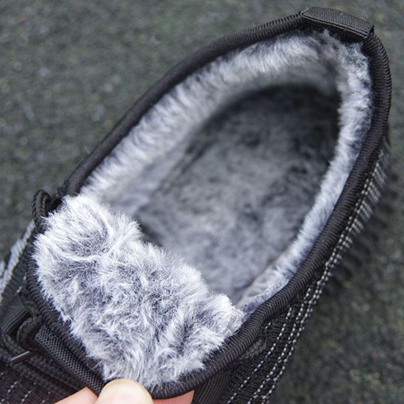 Baumwollschuhe Herren Plüsch Verdickt Warm Herren Rutschfest Weiche Sohlen Leicht Herbst und Winter Sportliche Freizeitschuhe Winter