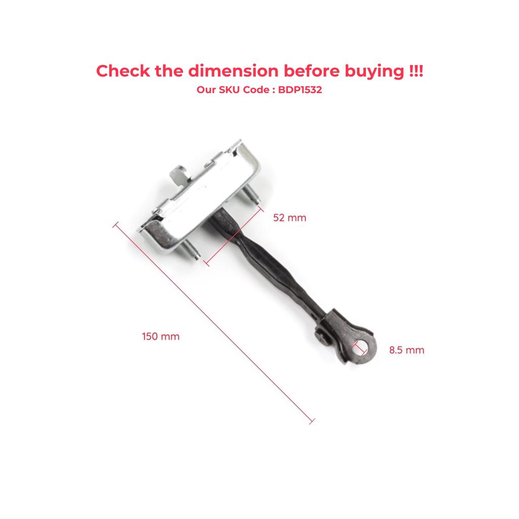 EDP1532 Rear Door Stop Check Assy Limiter for Toyota Corolla E120 2000-2007 Verso MK1 2001-2004 Wish AE10 2003–2009 6863012090