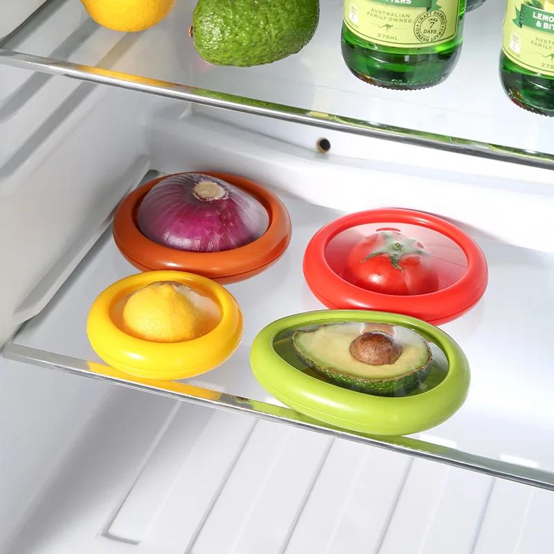 New Boxes Fruit Vegetable Crisper Avocado Keeper Food Sealed Storage Box Tomato Lemon Storage Container Onion Saver Box