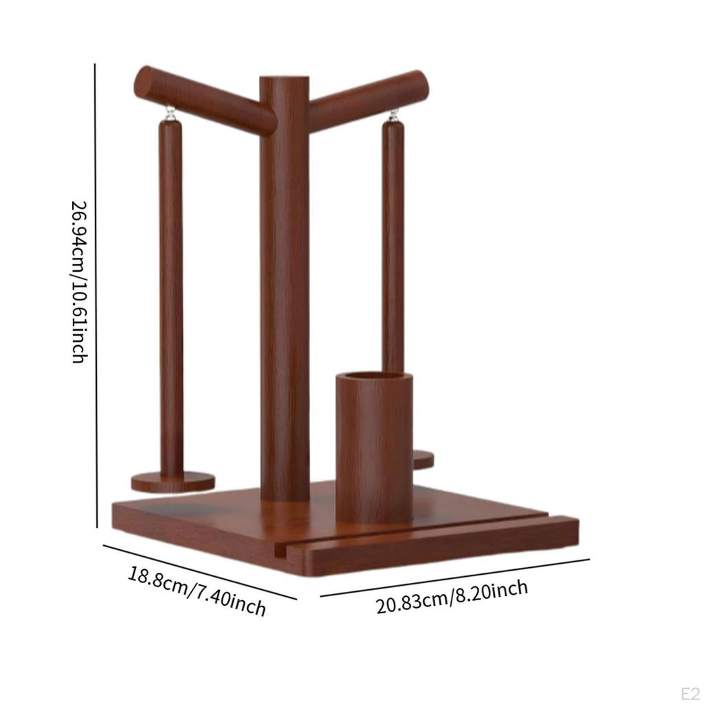 Garnhalter aus Holz mit Häkelaufbewahrung und Handyhalterung, Geschenk für Häkler und Strickliebhaber,