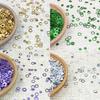 Round Double Ring Sequin Accessories for DIY Clothing and Jewelry