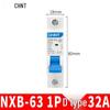 Chint NXB Air Switch Circuit Breaker: 1P, 2P, 3P, 4P Household Type D Three-Phase Disconnector 380V.