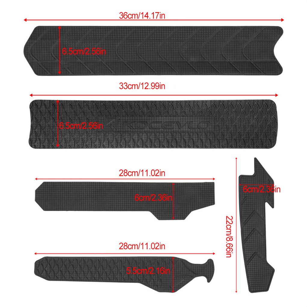 Plastic Chain Protection Stickers Frame Protector Chainstay Scratch-Resistant Rustproof Self-Adhesive Cycling Guard