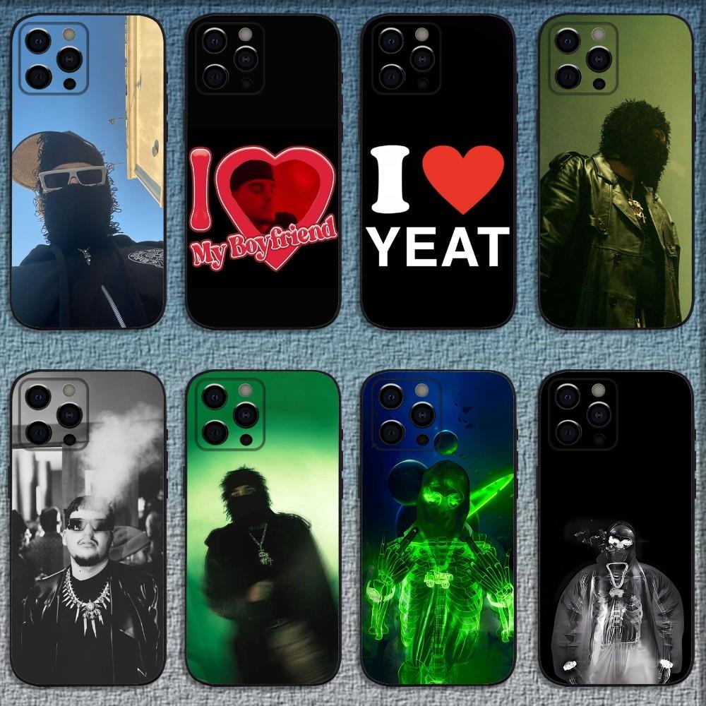 Y-Yeat Rapper AfterLyfe Telefoonhoesje Voor iPhone 16,15,14,13,12,11,Pro,X,XS,Max,XR,Plus,Mini Zwart Zacht Hoesje