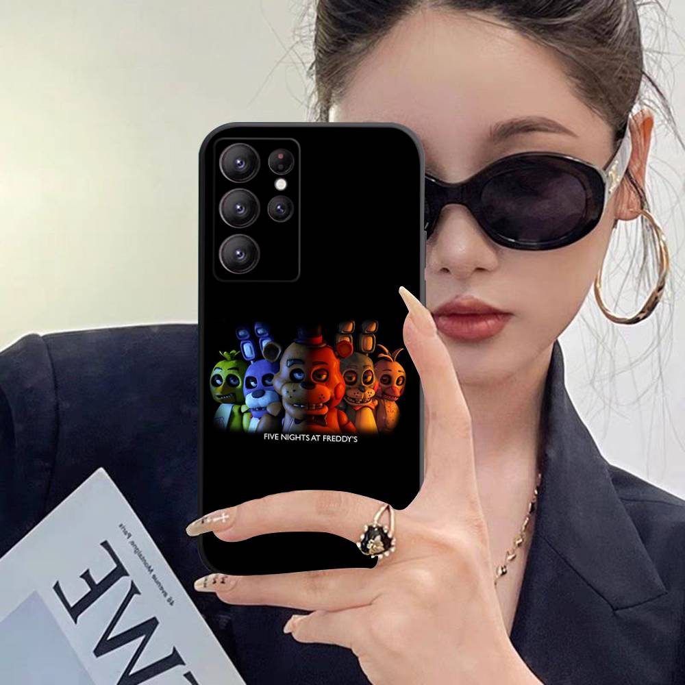 Five-Nights-At-Freddys F-Fnaf Case For Samsung Galaxy Case S25 S23 S22 S21 S30 S20 S10 Ultra Plus FE TPU Soft Cover