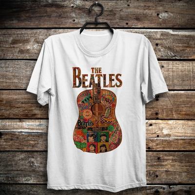 Chitarra Rock Music The Beatles Maglietta Classica Rubber Soul Revolver Abbey Road Maglietta Unisex