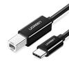 Ugreen 2m USB-C To USB-B Printer Cable - Optimal High-Speed Connection for Printers & USB Devices, Black