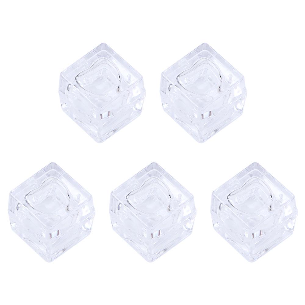 5pcs Heart shape Eye shadow Makeup Jar Pot Face Cream Empty Lipstick Box Mini Cosmetic Container Lip Rouge Case Lip Balm Box