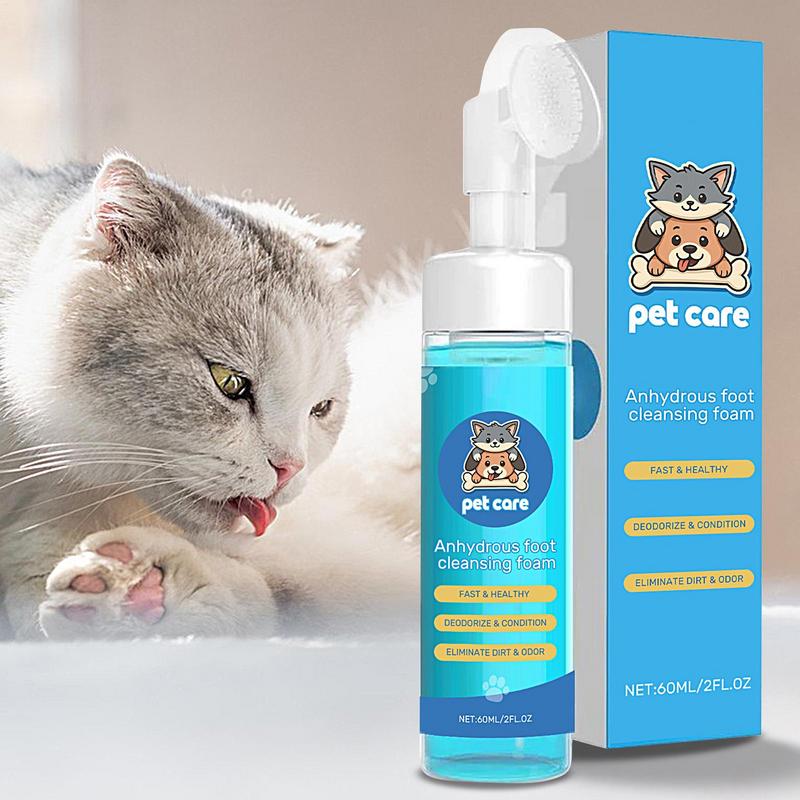 Hundepfotenreiniger Feuchtigkeitsspendender Silikonbürstenkopf Schaumreiniger Haustierbedarf Für Wandern Reisen Täglichen Spaziergang Draußen Heim-Spa Auto