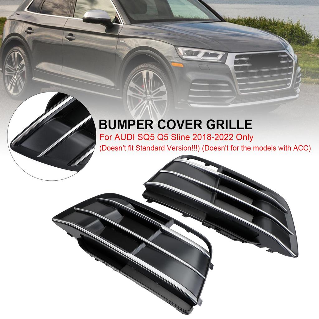 Front Bumper Grille Grill 80A807679MRU6 Fit Q5 SQ5 2018-2022 Pre-Facelift