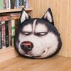 38CM Funny Husky Throw Pillow Plush Toy 3D Cute Dog Head Chair Cushion Doll To Friends Birthday Christmas Gift