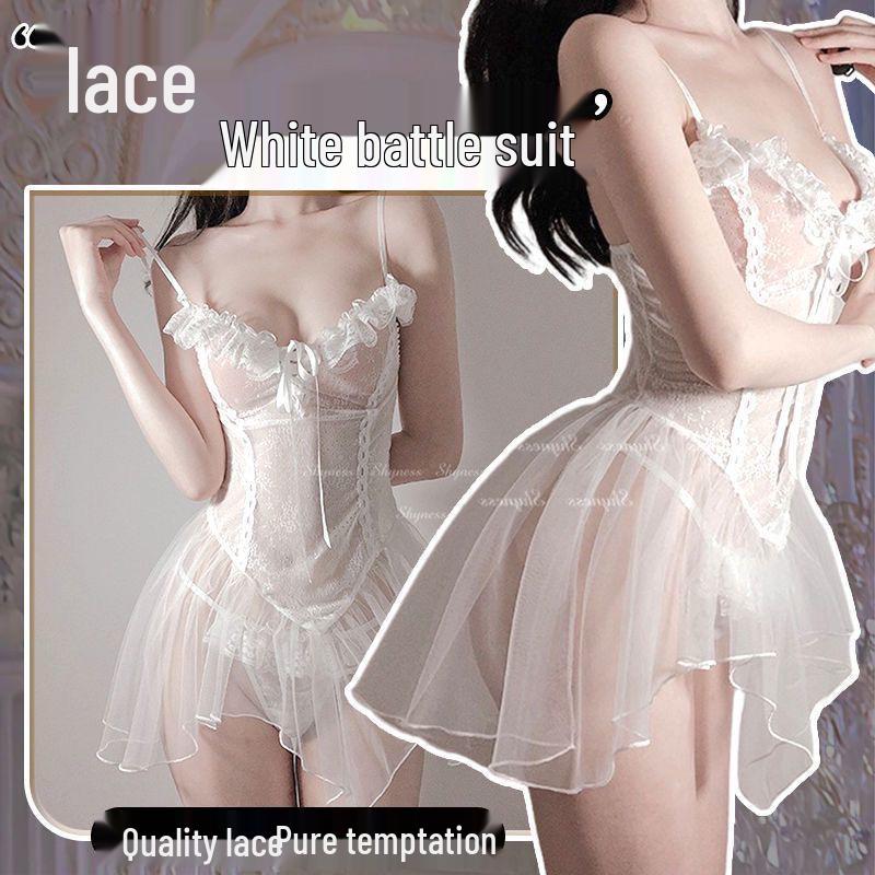 Lace Open Crotch Plus Size Passionate Lingerie Set