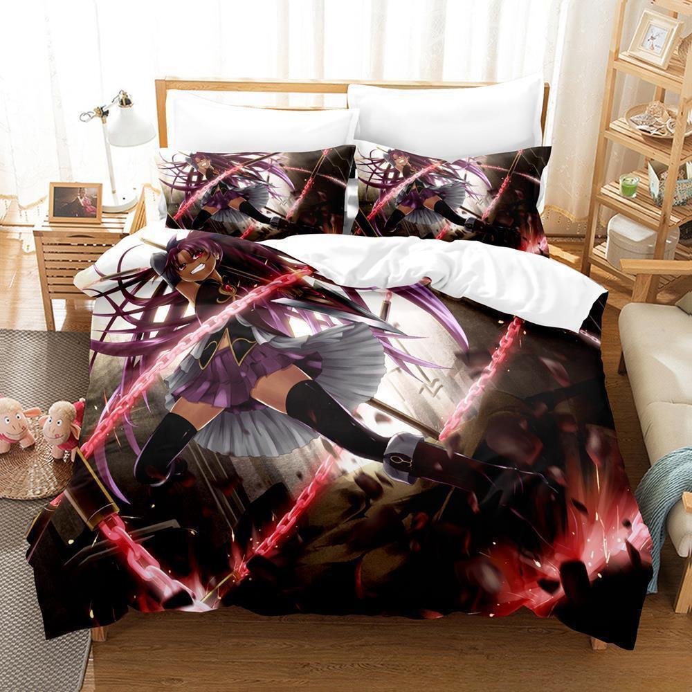 New 3D Kawaii Girl Anime Puella Magi Madoka Magica Bedding Set Cartoon Anime three-piece set Adult Kid Bedroom Duvet cover Sets