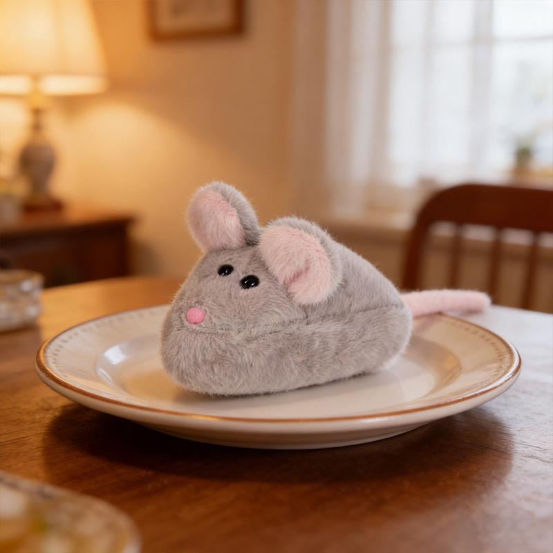 12cm Käsemaus Plüschtier Stofftier Kawaii Sechs Farben Niedliches Tier Plüschtier Begleiter Beruhigendes Geschenk 12cm