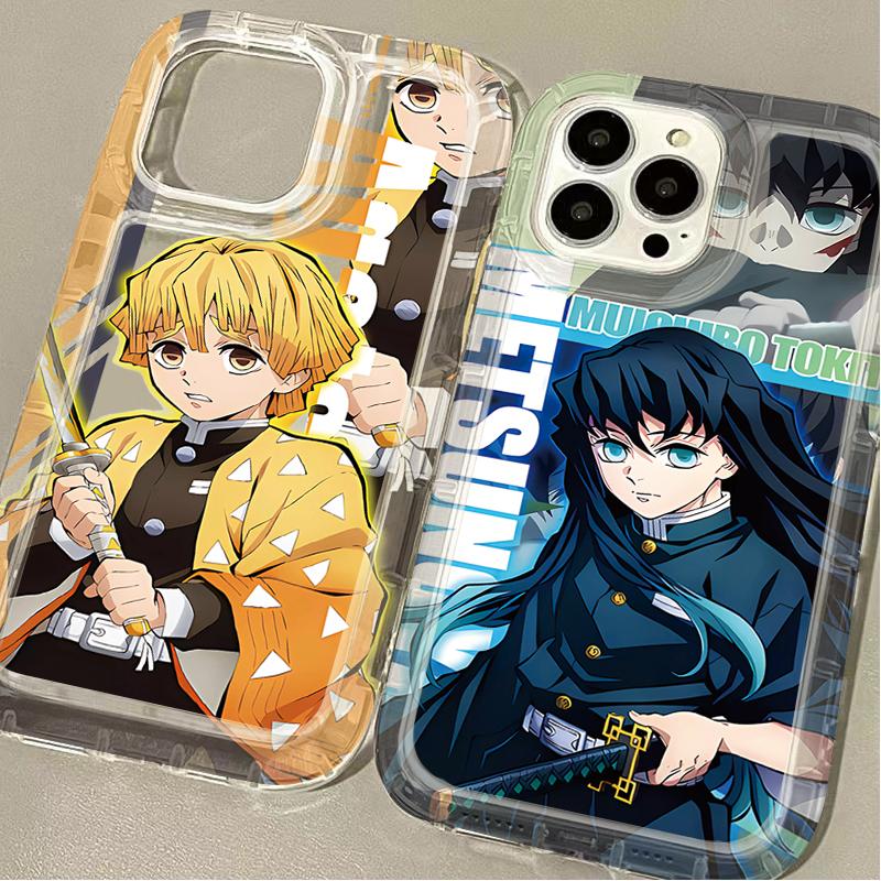 Etui do telefonu Anime Demon Slayer Przezroczyste Miękkie Etui na Telefon Samsung Galaxy S25 S24 Ultra S23 S22 Plus S21 S20 FE A15 A35 A55 A54 5G Pokrowiec