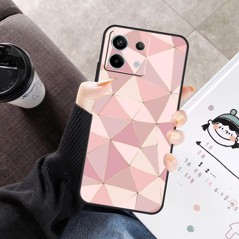 Love Rose Gold Style Cover For Xiaomi Redmi Note 14 10 11 12 13 15 Pro Plus Case For Redmi 15 15C 14C 12C 10C 13C