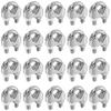 ABWR-3/8 Inch Wire Rope Clamp Heavy Duty Wire Rope Clamp Wire Rope Clip M10 Stainless Steel,20 PCS
