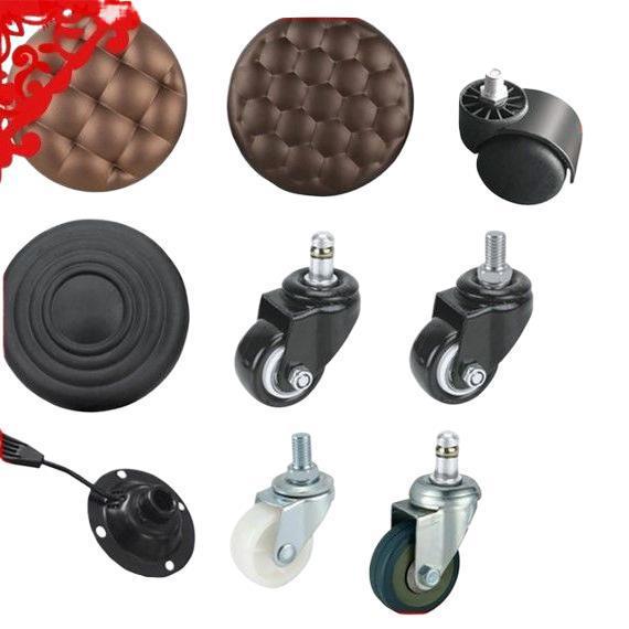 Universal Rolling Salon & Barber Master Chair with Large Work Stool