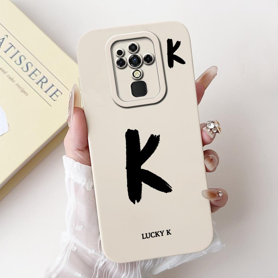 For Tecno Camon 16 16Pro CE7 CE7j CE9h Cover For Tecno Camon 16 Pro Case Simple Fashion Letters Pattern Design Silicone Bumper