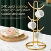Stainless Steel Water Cup Rack Hanging Design Wine Cup Holder Organizer Kitchen Rack  Household Use