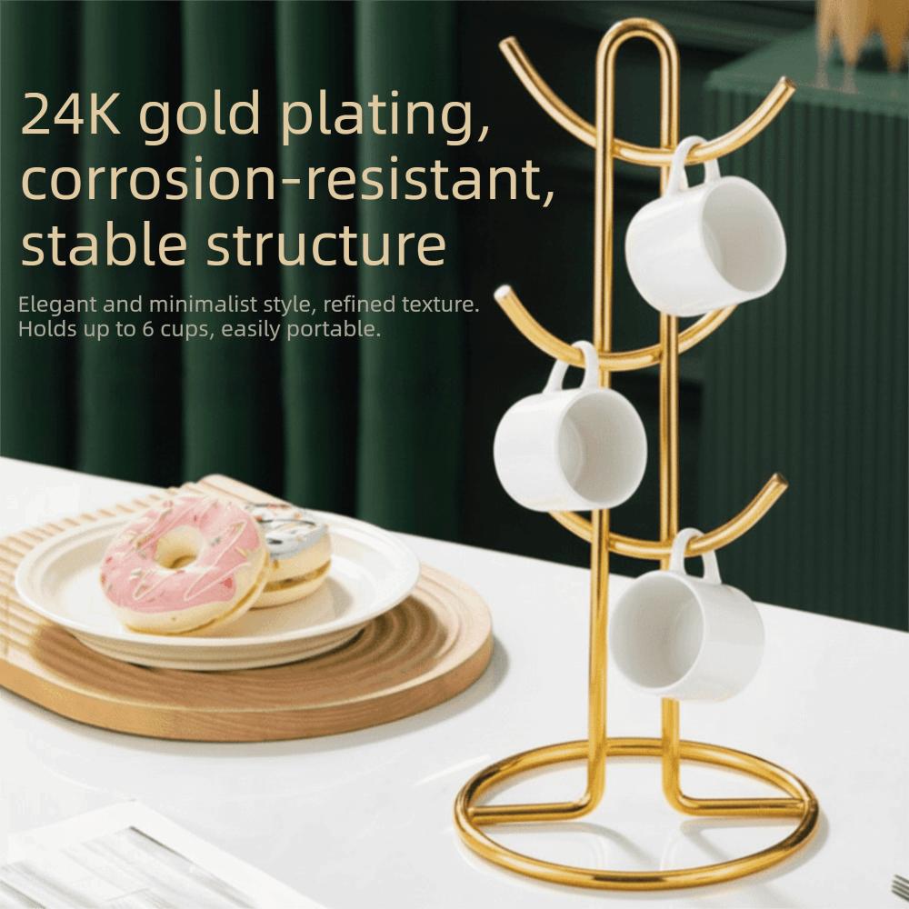 Stainless Steel Water Cup Rack Hanging Design Wine Cup Holder Organizer Kitchen Rack  Household Use