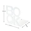 1pc Iron Bookends Book Stand Support  for Home Office and Library Non Slip Rack Shelf Holder School Stationery Accessories