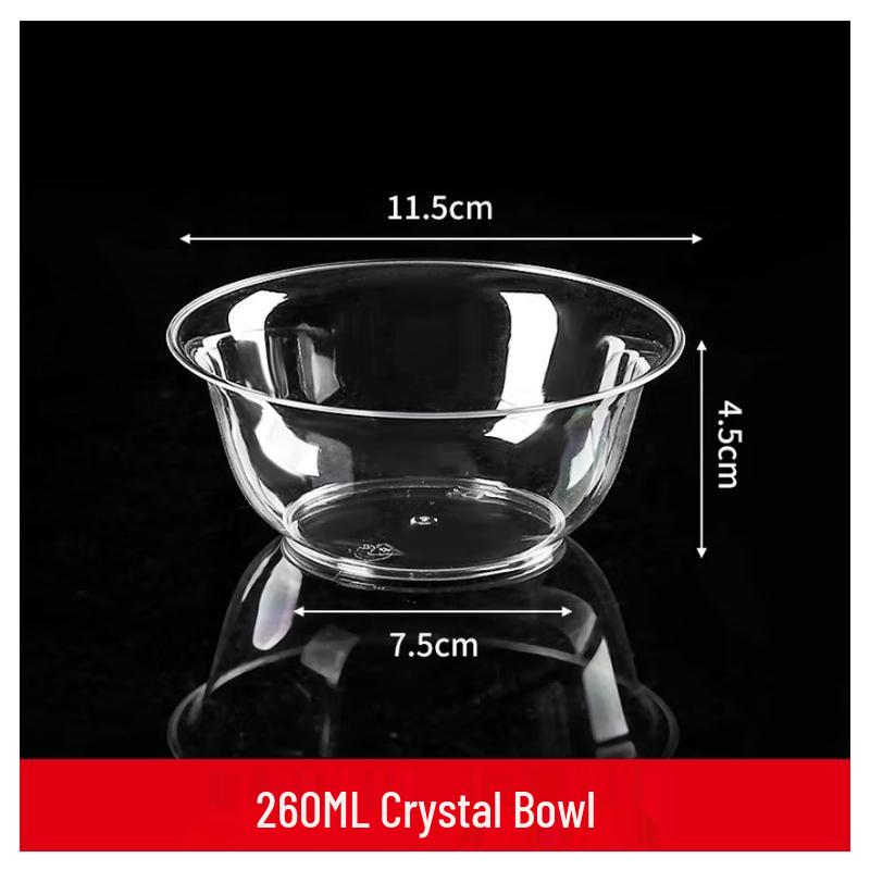 

Ze Bian Disposable Crystal Plastic Bowls & Utensils