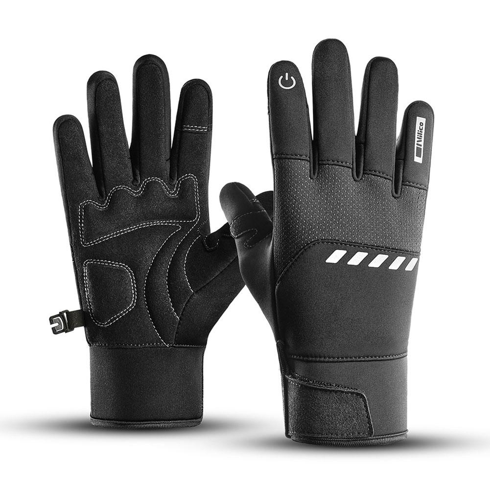Winter Gloves Multi-Sport All-Purpose Winter Gloves Full Fingers Grip Winter Athletic Gloves For Bicycle Ski With Enhanced Grip