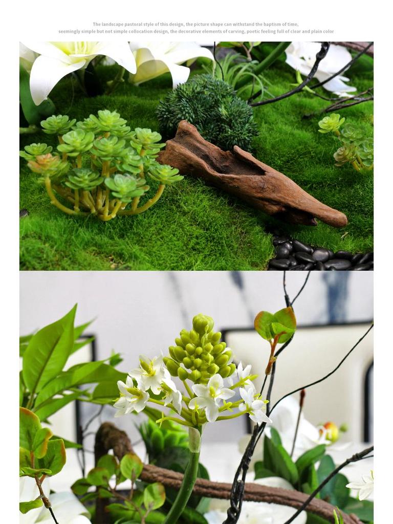 Hotel Dining Table Centerpiece: Artificial Flower Turntable Decoration for Restaurants & Private Rooms