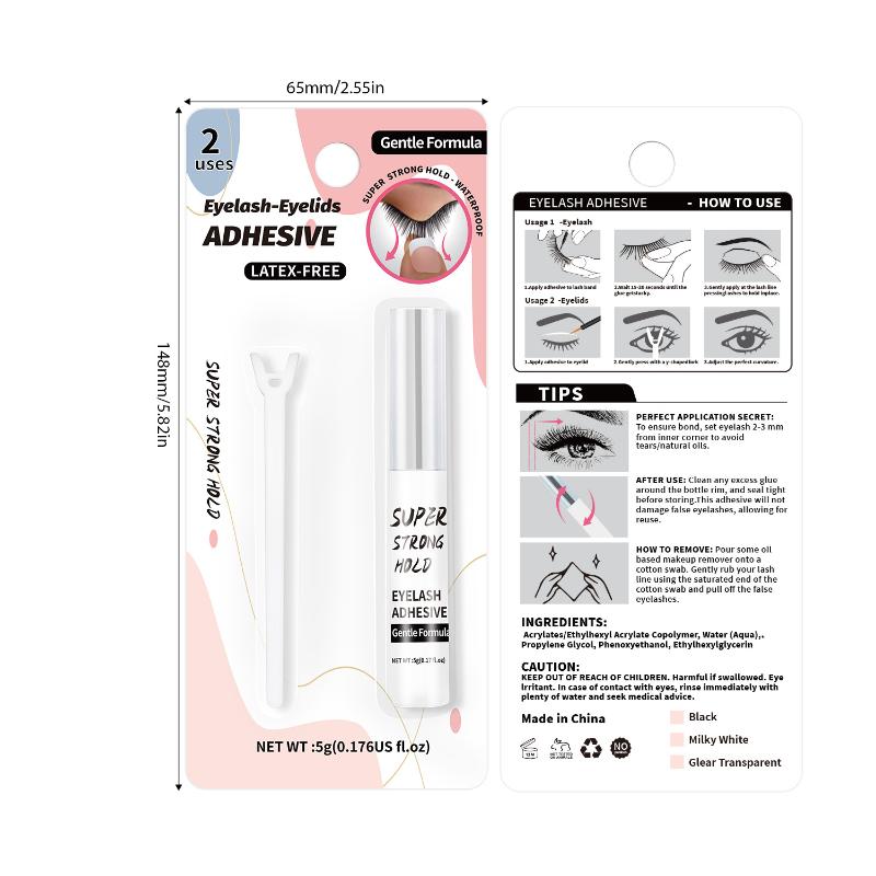 

Довготривала Невидима Формувальна Кремова Стрічка для Подвійних Повік Прозора Розтягувана Складка Підняття Повік Довгий Клей Повіки Стійкий Інструменти для Повік білий