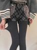 Collant a Maglia a Righe Donna 2025 Nylon Monocolore Vita Alta Elastici Slim Collant Invernali High Streetwear Y2K Calza