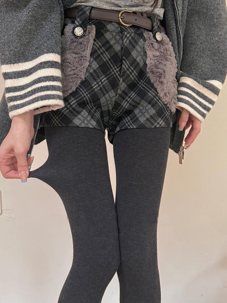 Collant a Maglia a Righe Donna 2025 Nylon Monocolore Vita Alta Elastici Slim Collant Invernali High Streetwear Y2K Calza