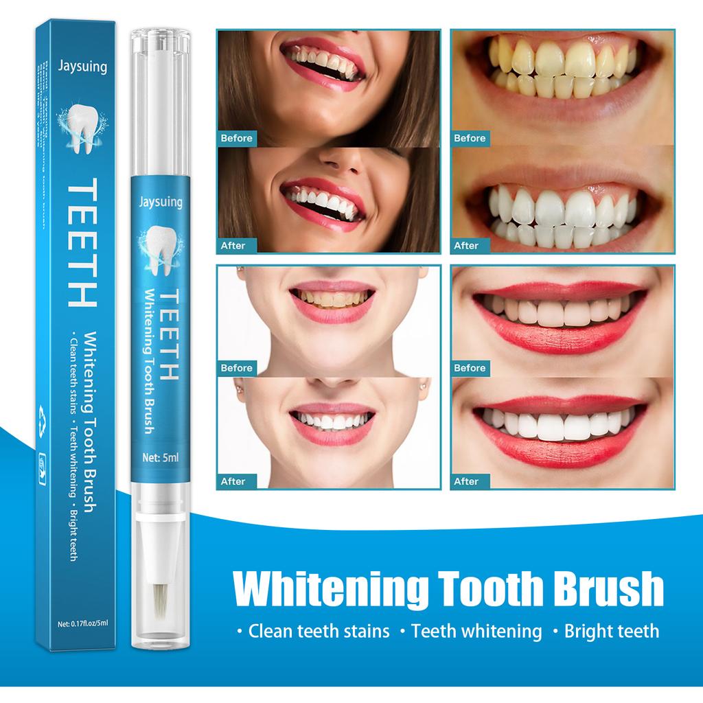 Jaysuing Whitening Pen Beauty Brightening Gel Mouth Yellow Tea Smoke Stains Clean Teeth