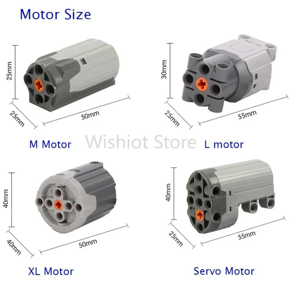 Legoeds-compatible MOC Technical Power Functions M Motor 8883 Modified Remote Control Power Group Train Lithium Battery Box 9686