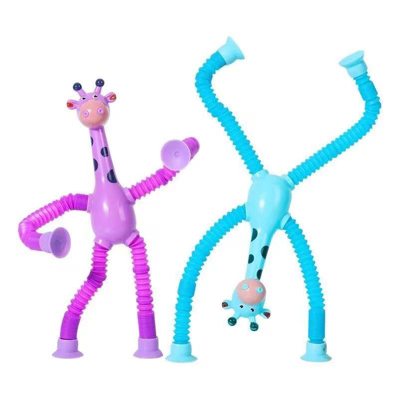 Children's Suction Cup Giraffe Toy Relaxation Stretching Giraffe