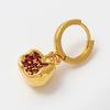 Pomegranate Pendant Earrings/Necklace Elegant Zircons Fruit Jewelry for Women