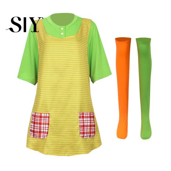 Carnival Costume for Girls Suit Cool Party Women And Children 3-Piece Set Long Sailor Sleeve Shirt Unique Kids Masquerade Mardi Gras Role Play