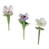 Mini Glass Flower Collectible Gifts Floral Figurine Valentine's Day Room